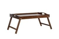 Taca, stolik śniadaniowy - ciemnobrązowy