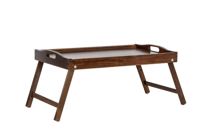 Taca, stolik śniadaniowy - ciemnobrązowy zdjęcie 1