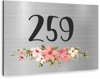 Tablica ALUMINIOWA adresowa Tabliczka Numer Domu 20x15 cm