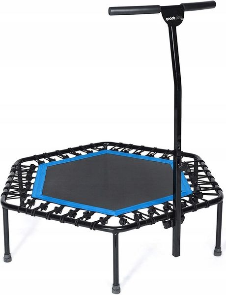 Domowa Trampolina do ćwiczeń fitness SportPlus 126cm z regulowanym uchwytem zdjęcie 1