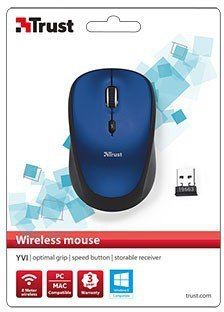 Mysz TRUST Yvi Wireless Niebieski 19663 na Arena.pl