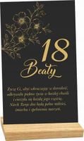 STATUETKA RAMKA 18 urodziny spersonalizowany prezent twoje życzenia nadruk