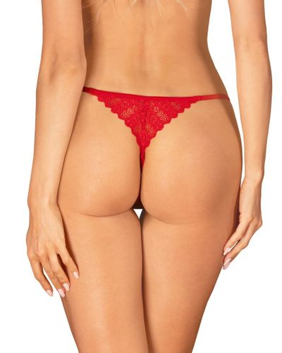 Stringi Ingridia otwarte Czerwony M/L na Arena.pl