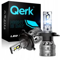 ŻARÓWKI LED H4 QERK E4 RETROFIT 120W 6000K MOCNE CANBUS ODCIĘCIE