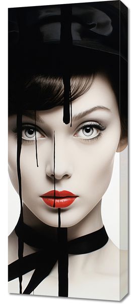 Obraz 40x100cm Atramentowa Aura zdjęcie 1
