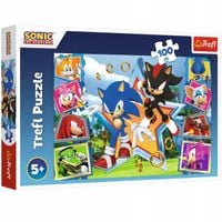 Puzzle Sonic 100 elementów Poznaj Sonica Trefl 16465