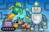FOTOTAPETA dziecięca ROBOTY DLA CHŁOPCA NA WYMIAR