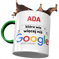 Kubek Zielony Dla Ady Żony Koleżanki Na Prezent Z Nadrukiem Ze Zdjęciem