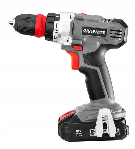 GRAPHITE Wiertarko Wkrętarka Akumulatorowa 18V Energy + 3 Adaptery na Arena.pl