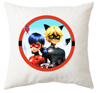 Poduszka Biedronka i Czarny Kot