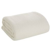 Koc narzuta BUKLA 70x160 Eurofirany kremowy miękki ciepły baranek