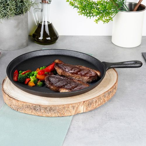 Patelnia Żeliwna do Smażenia Naleśników Placków Omletów Jajek Tortilli 26cm na Arena.pl