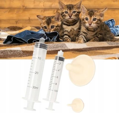 ZESTAW STRZYKAWEK DO KARMIENIA KOCIĄT SZCZENIĄT STRZYKAWKI ZE na Arena.pl