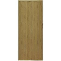 Drzwi harmonijkowe 001P JASNY DĄB MAT G - 80 cm