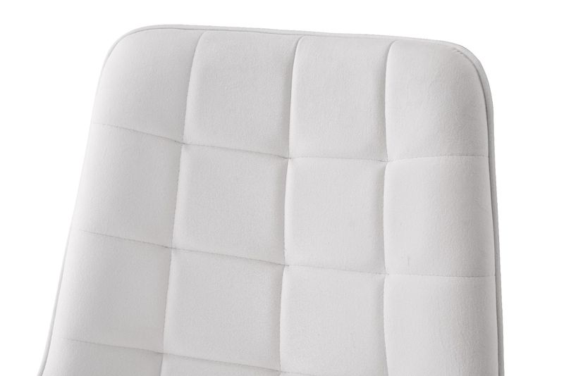 MALMO KRZESŁO TAPICEROWANE ECRU WELUR PIKOWANE zdjęcie 7
