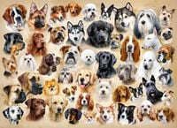 puzzle 200 el.collage with dogs  b-222162