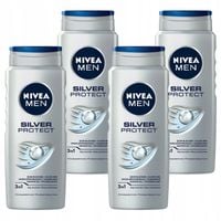 NIVEA żel pod prysznic Silver Protect 4 x 500ml