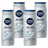 NIVEA żel pod prysznic Silver Protect 4 x 500ml