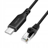 Kabel adapter LogiLink CU0416 Ethernet USB 3.2, C/M do RJ45/M, aktywny