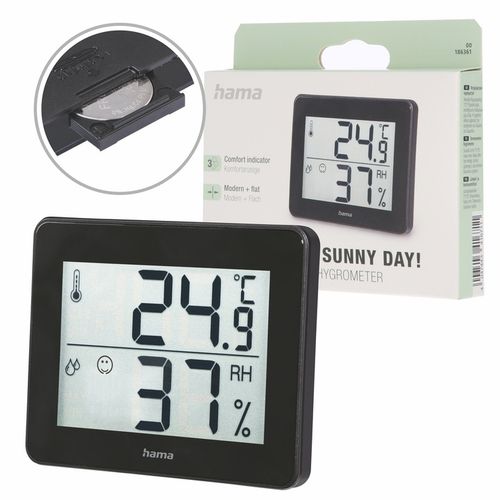 Hama TERMOMETR/HIGROMETR TH-130 CZARNY temperatura wilgotność stacja na Arena.pl