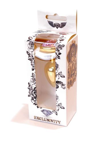 Plug-Jewellery Gold  Heart Plug- Rose na Arena.pl