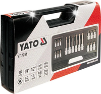 ZESTAW KLUCZY TRZPIENIOWYCH TORX 18 EL. YATO