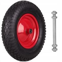 KOŁO DO TACZKI, WÓZKA 4.00x8, 400/8 MOCNE + OŚ 12