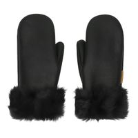 Rękawiczki damskie skórzane z jednym palcem L damskie  - długość od nadgarstka 23cm