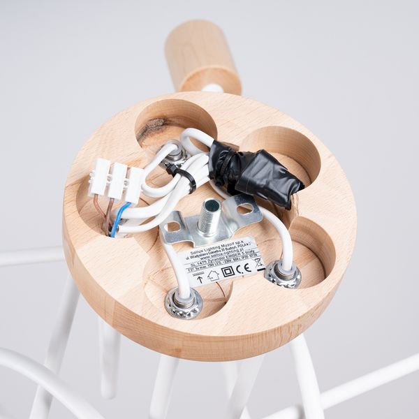 Żyrandol EMBER 5 biały zdjęcie 4