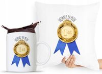 Zestaw Poduszka + Kubek Wędkarza Rybaka Prezent Z Nadrukiem Ze Zdjęciem