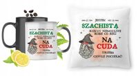 Dla Szachisty Zestaw Kubek Magiczny + Poduszka Z Nadrukiem Ze Zdjęciem