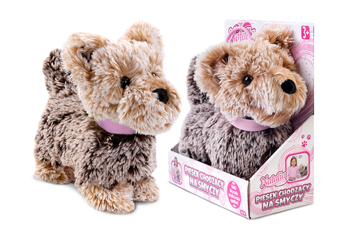 ARTYK 175992 Piesek chodzący na smyczy NATALIA brązowy na Arena.pl