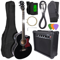 GITARA ELEKTROAKUSTYCZNA KLASYCZNA V-TONE Z WZMACNIACZEM AMP ROCK + ZESTAW