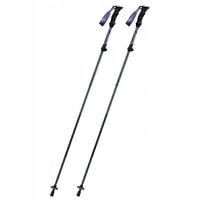 Kijki trekkingowe Qunature nordic walking aluminiowe 110 - 130 cm - fioleto