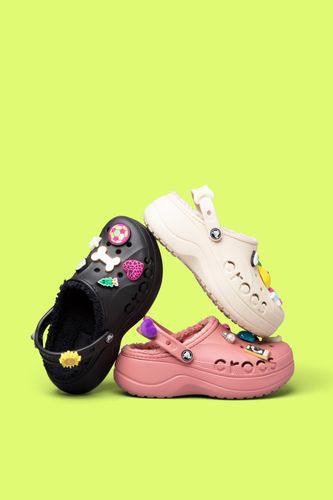 Damskie Ocieplane Chodaki Buty Crocs Baya Platform Lined 210451 Clog 37-38 na Arena.pl