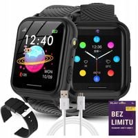 SMARTWATCH ZEGAREK TELEFON DLA DZIECI ROZMOWY MUZYKA SIM Z GRAMI LATARKA