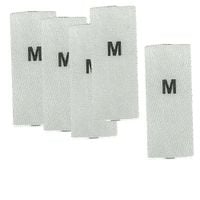 Wszywka metka rozmiar M 15 x 35 mm biała 25 szt.