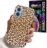 ETUI DO MOTOROLA MOTO E22 / E22i - PANTERKA WZORKI MODNE WZORY + SZKŁO