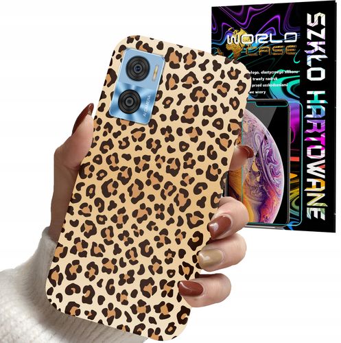 ETUI DO MOTOROLA MOTO E22 / E22i - PANTERKA WZORKI MODNE WZORY + SZKŁO na Arena.pl