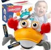 KRAB INTERAKTYWNY PEŁZAJĄCY UCIEKAJĄCY DŹWIĘK muzyka gra czujnik +