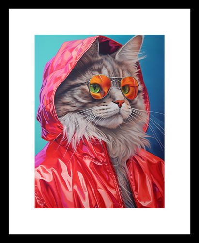 Plakat 15x20cm Kot w Stylu na Arena.pl