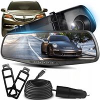 KAMERA SAMOCHODOWA WIDEOREJESTRATOR W LUSTERKU REJESTRATOR JAZDY PRZÓD 32GB