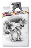 Pościel 160X200 Bawełniana Wild Nature Zebra
