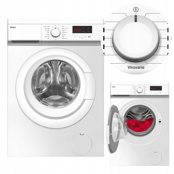 Pralka AMICA GWAS712DL 7kg 1200obr 15programów AutoSensor wymienne zdjęcie 1