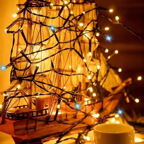 LAMPKI CHOINKOWE ŚWIATEŁKA CHOINKĘ ŚWIĄTECZNE 300 LED EFEKTEM FLASH CIEPŁE na Arena.pl