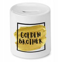 Skarbonka Dla Brata Golden Brother Prezent Z Nadrukiem Ze Zdjęciem