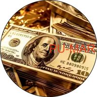 Opłatek na tort Urodziny 18 30 40 50 Dolar Nominał Waluta Tekst Gratis