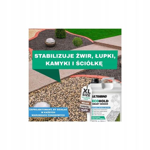 ECOHOLD 5L SPOIWO, KLEJ DO KAMIENIA ŻWIRU KORY ŚCIÓŁKI NA ŚCIEŻKI I RABATY na Arena.pl