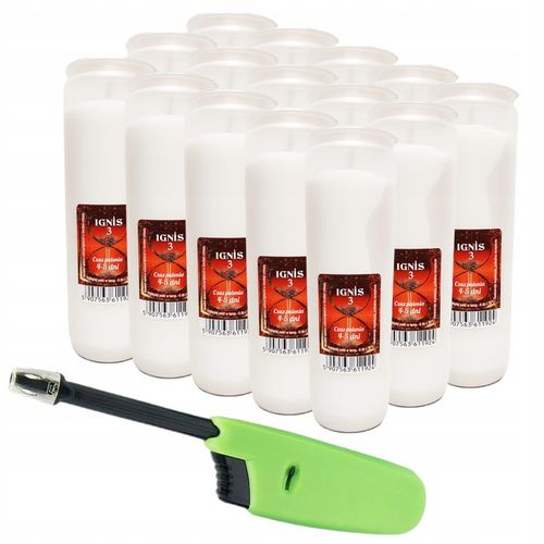 Wkłady do zniczy olejowe IGNIS 18 cm 4 - 5 dni na Arena.pl