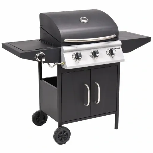 GRILL GAZOWY OGRODOWY 12,8 kW 4 PALNIKI PÓŁKI LUND zdjęcie 5